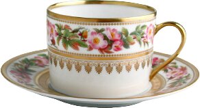 Bernardaud Botanique Tea cups and saucers
