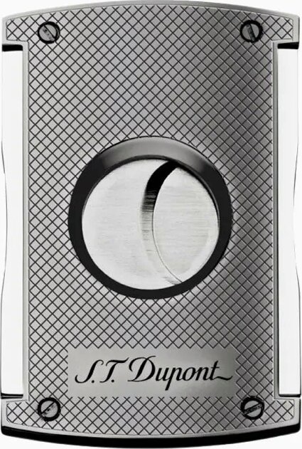 Dupont 3257 CHEQUERED CHROME CIGAR CUTTER