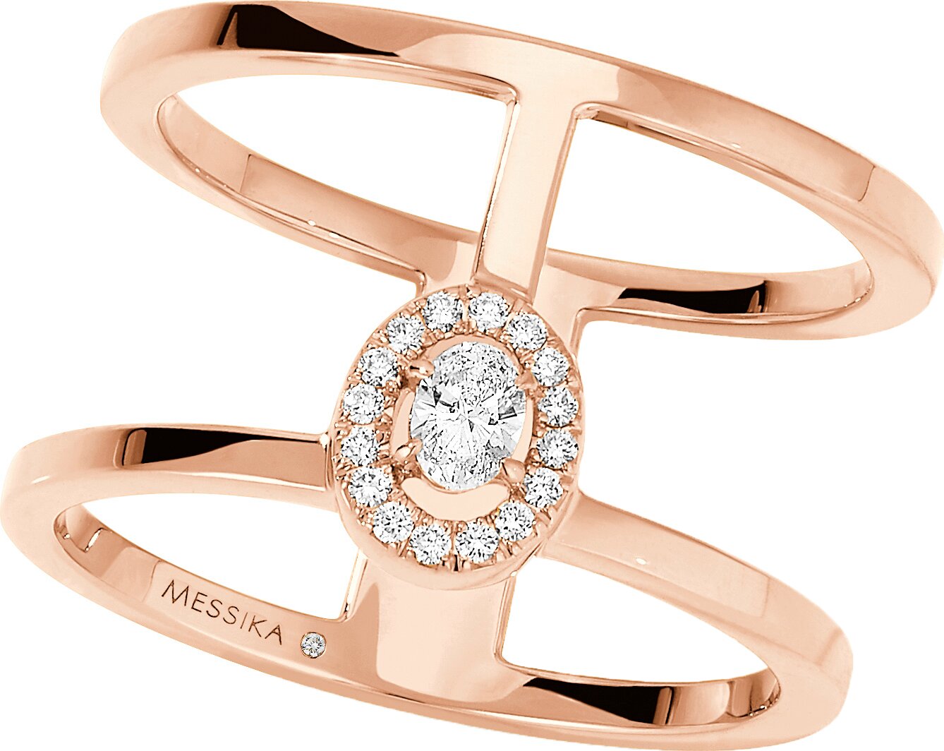 Messika Glam'Azone Double Pavé Diamonds Ring - P05671