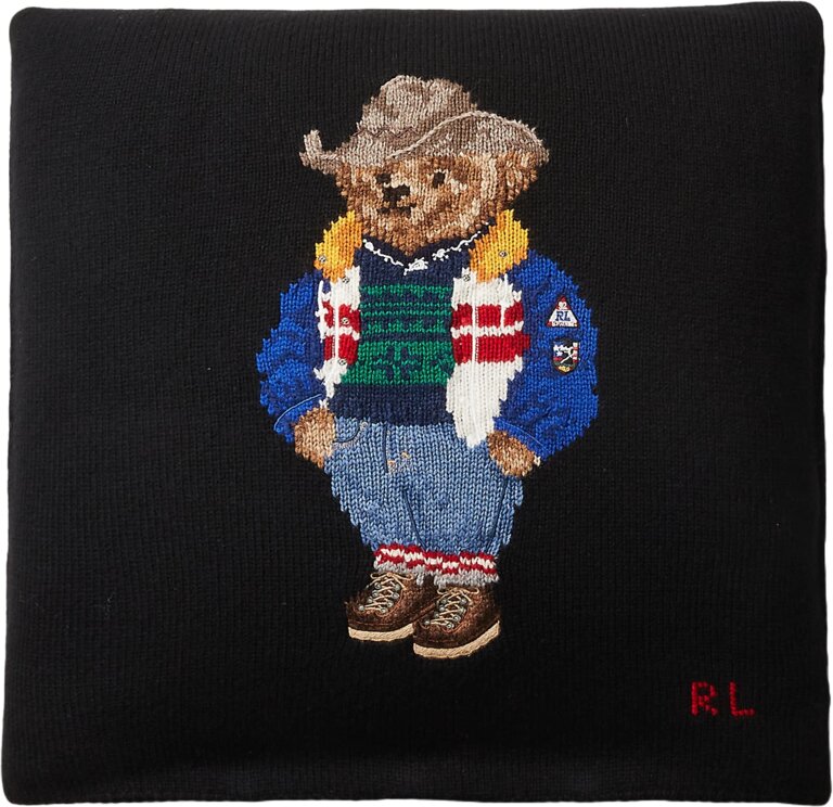 Ralph Lauren Home 650684789001 RL Bear 20x20 ölçülü dekorativ yastıq