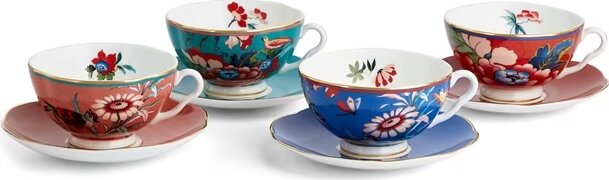 Wedgwood Paeonia blush Tea cups and saucers